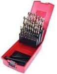 KS Tools 330.3623 3303623 HSS-G-Co 5 Metall-Spiralbohrer-Set 1 mm, 1.5 mm, 2 mm, 2.5