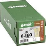 SPAX 0251010601605 R 88193 m.Spitze/T-STAR Holzschraube 6 mm 160 mm T-STAR plus Stahl