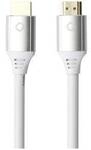 Oehlbach HDMI Anschlusskabel HDMI-A Stecker, HDMI-A Stecker 5.00 m Wei&szlig; D1C92497 8K