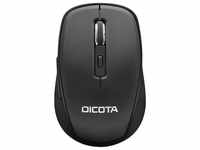 DICOTA D31980, Dicota TRAVEL Maus Bluetooth Optisch Schwarz 5 Tasten 800 dpi, 1200