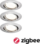 PAULMANN 92464, Paulmann 92464 LED-Einbauleuchte 3er Set LED 14.7 W Eisen