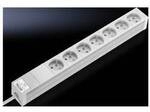 Rittal DK 7240.510 Steckdosenleiste 7-fach Aluminium Grau 1 St.