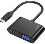 hama 00200313 Video-Adapter, 2in1, USB-C-Stecker - VGA & HDMI&trade;-Buchse, Ultra-HD 4K
