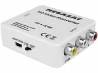 Megasat AV-zu-HDMI-Konverter, Plug & Play, HDMI 1.3, AV/HDMI-Adapter, 720p/1080p