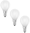Osram LED Base Classic P 60 Filament, 5,5W, 806 lm, E14, warmwei&szlig;, matt, 3-er Pack