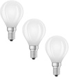 Osram LED Base Classic P 60 Filament, 5,5 W, 806 lm, E14, kaltwei&szlig;, matt, 3er...