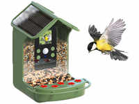 EASYPIX Vogelfutterhaus -BirdyCam- mit HD-Kamera, Solar-Panel und Akku, speichert auf