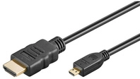goobay HDMI-Kabel (High Speed), HDMI-Stecker (Typ A) auf Micro-HDMI-Stecker (Typ D),