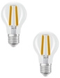 Osram LED Classic A 60, Filament, EEK A, 3,8 W, 806 lm, E27, kaltwei&szlig;, klar, 2er