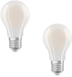 Osram LED Classic A 75, Filament, EEK A, 5 W, 1055 lm, E27, kaltwei&szlig;, matt, 2er Pack