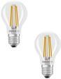 Osram LED Classic A 75, Filament, EEK A, 5 W, 1055 lm, E27, warmwei&szlig;, klar, 2er Pack
