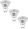 Osram LED PAR16 50 100&deg;, 2,5 W, 450 lm, GU10, EEK A, warmwei&szlig;, 3er Pack