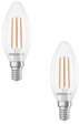 Osram LED Classic B 40, Filament, EEK A, 2,2 W, 470 lm, E14, warmwei&szlig;, klar, 2er