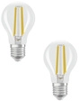Osram LED Classic A 40, Filament, EEK A, 2,2 W, 470 lm, E27, kaltwei&szlig;, klar, 2er