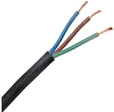 Kopp Gummischlauchleitung H07RN-F 3G 1,5 mm&sup2;, schwarz, 5 m
