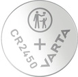 VARTA Lithium-Knopfzelle CR2450, 3 V, 570 mAh