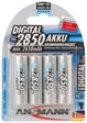 Ansmann DIGITAL NiMH Akku, Mignon AA, Typ 2850, R6 4er-Pack