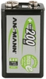 Ansmann maxE 9V NiMH-Akku 200 mAh