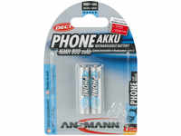 Ansmann Telefon-NiMH-Ersatzakku, ready2use, Micro AAA, 800mAh,HR03, 2er-Pack