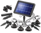esotec Solar-LED-Beleuchtungs-Set Solarspot Quattro Power, IP44