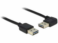 Delock Easy-USB 2.0, Kabel (Typ A) 90° gewinkelt Stecker auf (Typ A) Stecker, 1 m