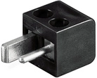 Lautsprecher-Stecker mit Schraubanschluss, rot/schwarz