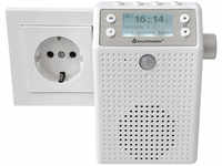Soundmaster Aufputz-Steckdosenradio DAB60WE, DAB+/UKW, Bluetooth, Akku, IPX4