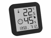 TFA Digitales Thermo-Hygrometer BLACK mit E-Paper-Display, Klimakomfortanzeige,
