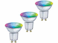 LEDVANCE 3er-Set SMART+ WiFi 4,9-W-LED-Lampe PAR16, GU10, 350 lm, RGBW, 2700-6500 K,