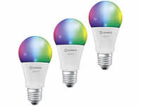 LEDVANCE 3er-Set SMART+ WiFi 14-W-LED-Lampe A100, E27, 1521 lm, RGBW, 2700-6500 K,