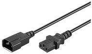 Kaltger&auml;teverl&auml;ngerung, AC Buchse auf AC Stecker, 0,5 m, schwarz