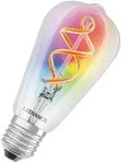 LEDVANCE SMART+ WiFi 4,5-W-LED-Lampe EDISON, E27, 300 lm, RGBW, 2700-6500 K, dimmbar, LEDVANCE SMART+ WiFi 4,5-W-LED-Lampe EDISON, E27, 300 lm, RGBW, 2700-6500 K, dimmbar,