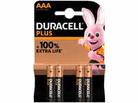 Duracell Plus Alkaline-Batterie AAA/Micro/LR03, 1,5 V, 4er-Pack