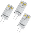 OSRAM 3er-Set 0,9-W-LED-Lampe T12, G4, 100 lm, warmwei&szlig;, 12 V