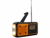 Soundmaster Kurbelradio DAB112OR, UKW/DAB+, Solar-Panel, Akku-/Batteriebetrieb,