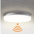 HEITRONIC 24-W-LED-Wand-/Deckenleuchte Pronto mit HF-Bewegungsmelder, warmwei&szlig;,