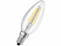 OSRAM 5,5-W-LED-Kerzenlampe, E14, 806 lm, warmweiß, klar