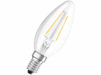 OSRAM 2,8-W-LED-Kerzenlampe, E14, 250 lm, warmweiß, klar, dimmbar