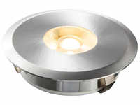 HEITRONIC 6-W-LED-Einbaustrahler AUSTIN aus gebürstetem Aluminium, rund, IP20,