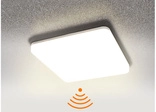 HEITRONIC 24-W-Sensor-LED-Wand-/Deckenleuchte Pronto mit HF-Bewegungsmelder, eckig,
