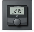 Homematic IP Smart Home Wandthermostat mit Luftfeuchtigkeitssensor, anthrazit,