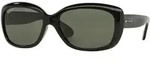 Ray-Ban 0RB4101 JACKIE OHH 601/58 Schwarz Gr. 58/17 (mit Sehst&auml;rke)