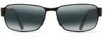 Maui Jim BLACK CORAL _ Mattes Schwarz (249-2M)