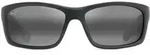 Maui Jim KANAIO COAST _ Schwarz matt mit Wei&szlig; und Blau (766-02MD)