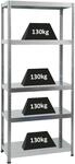 PROREGAL Schwerlastregal Steel Eagle HxBxT 180 x 80 x 40 cm Fachlast 130 kg Verzinkt