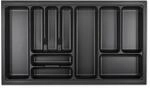 SOTECH Orga-Box VIII Besteckeinsatz 811 x 480 x 55 mm Lavagrau mit Perlstruktur F&uuml;r
