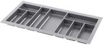Agoform Besteckeinsatz Classico K&uuml;rzbar 440x840x50,5mm Kunststoff Schiefergrau