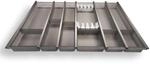 SOTECH Cuisio Besteckeinsatz 800 mm H&ouml;he 55 mm Transluzent Graphitgrau mit