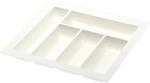 Agoform Besteckeinsatz Classico K&uuml;rzbar 440x440x50,5mm Kunststoff Wei&szlig;