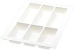 Agoform Besteckeinsatz Classico K&uuml;rzbar 490x340x50,5mm Kunststoff Wei&szlig;